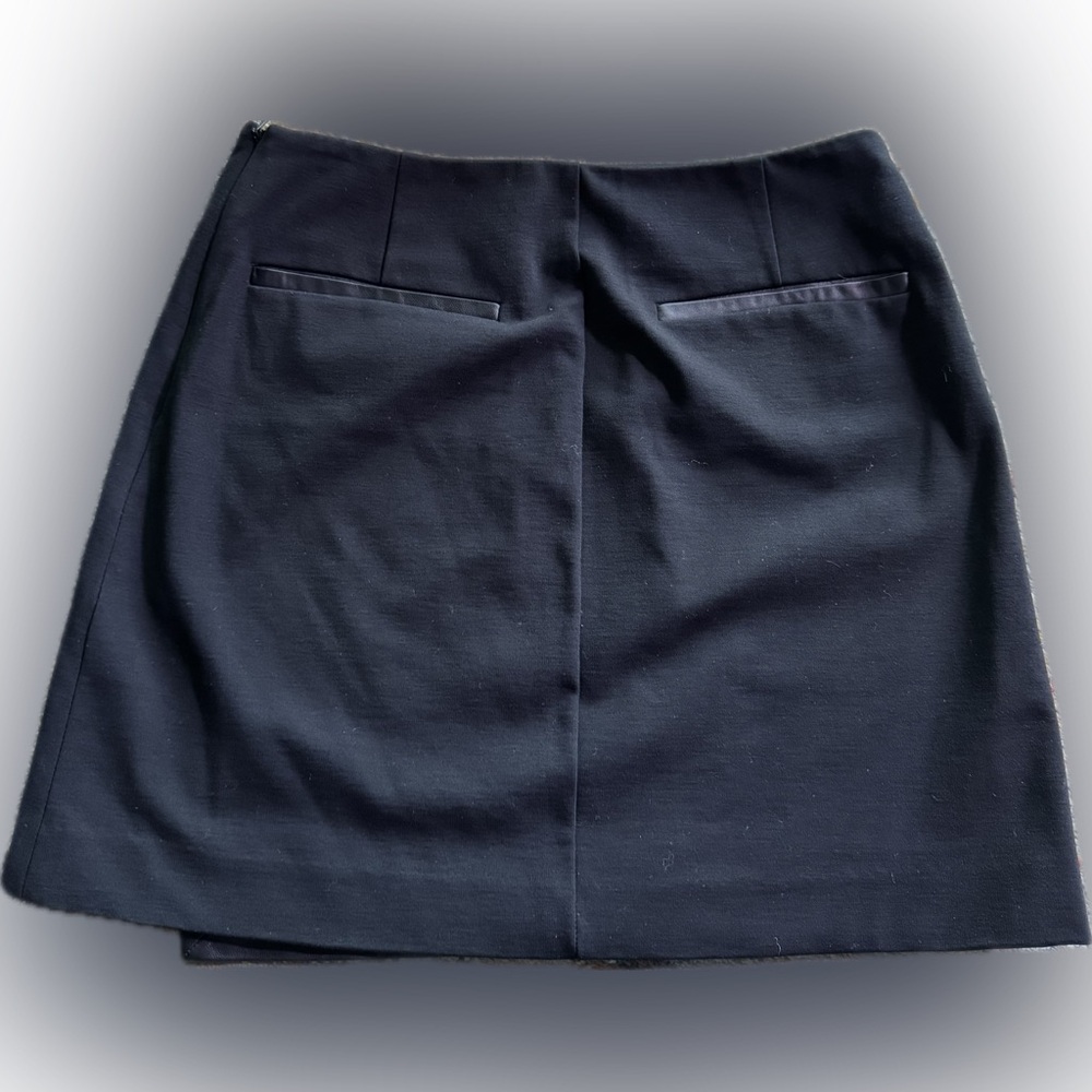 Theory Black Leather Stilla Mini Skirt size 00 - Picture 5 of 7